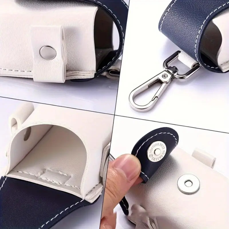 LEATHER GOLF BALL HOLDER
