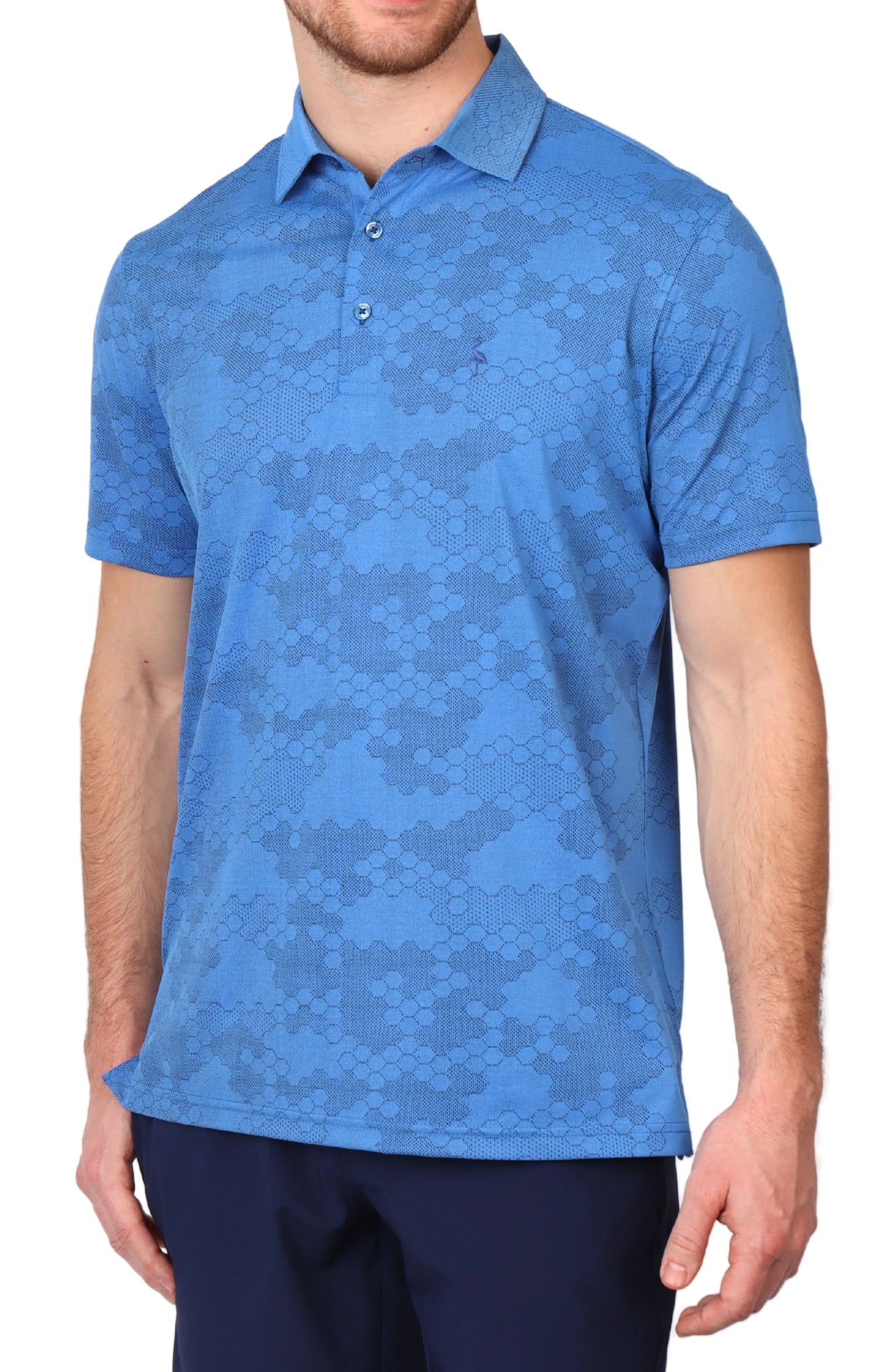 HONEYCOMB TEXTURED PERFORMANCE POLO