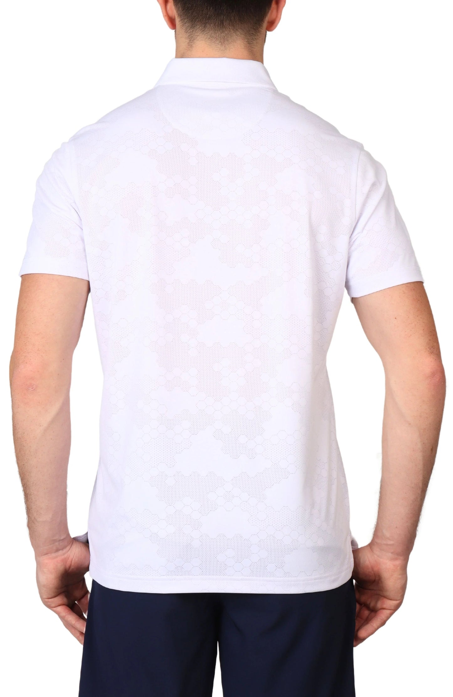 HONEYCOMB TEXTURED PERFORMANCE POLO