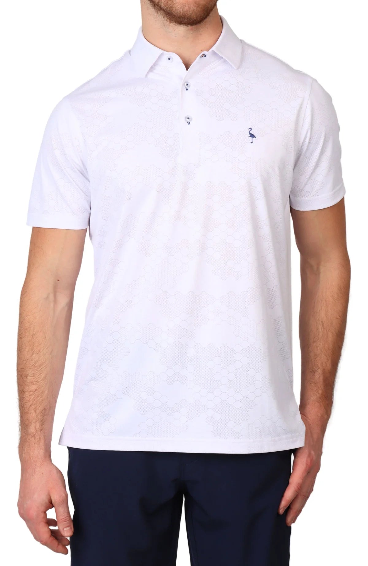 HONEYCOMB TEXTURED PERFORMANCE POLO