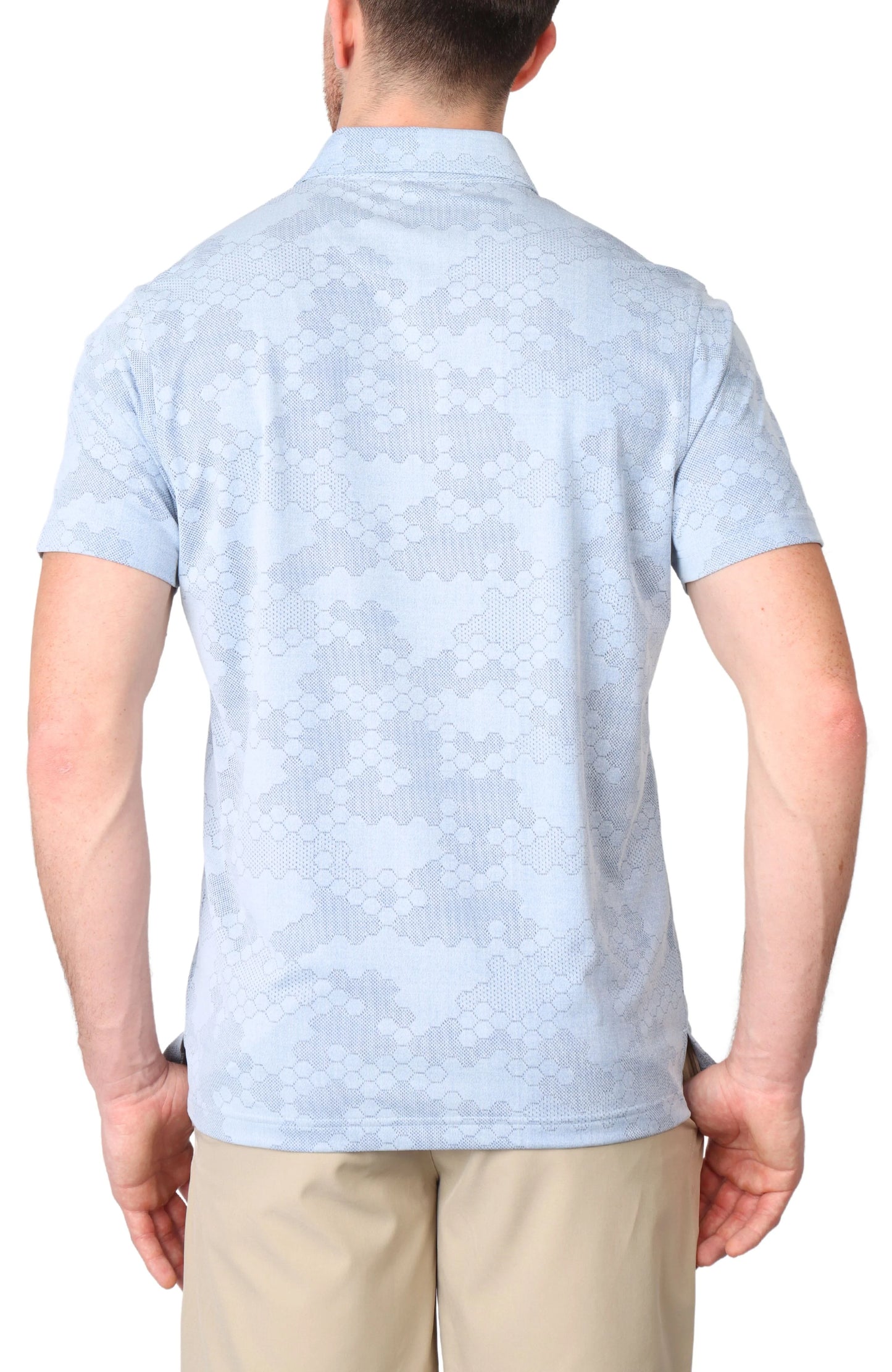 HONEYCOMB TEXTURED PERFORMANCE POLO
