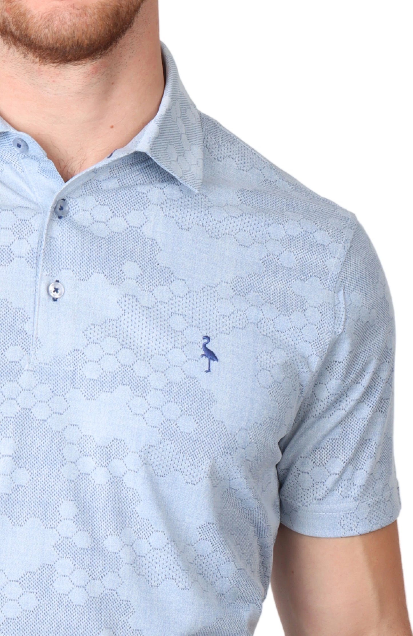 HONEYCOMB TEXTURED PERFORMANCE POLO