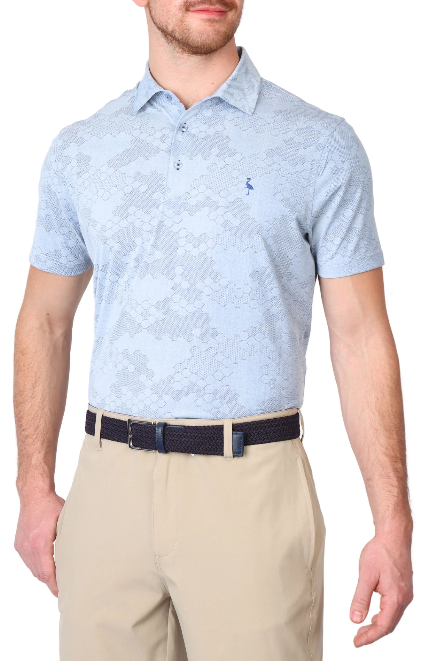 HONEYCOMB TEXTURED PERFORMANCE POLO