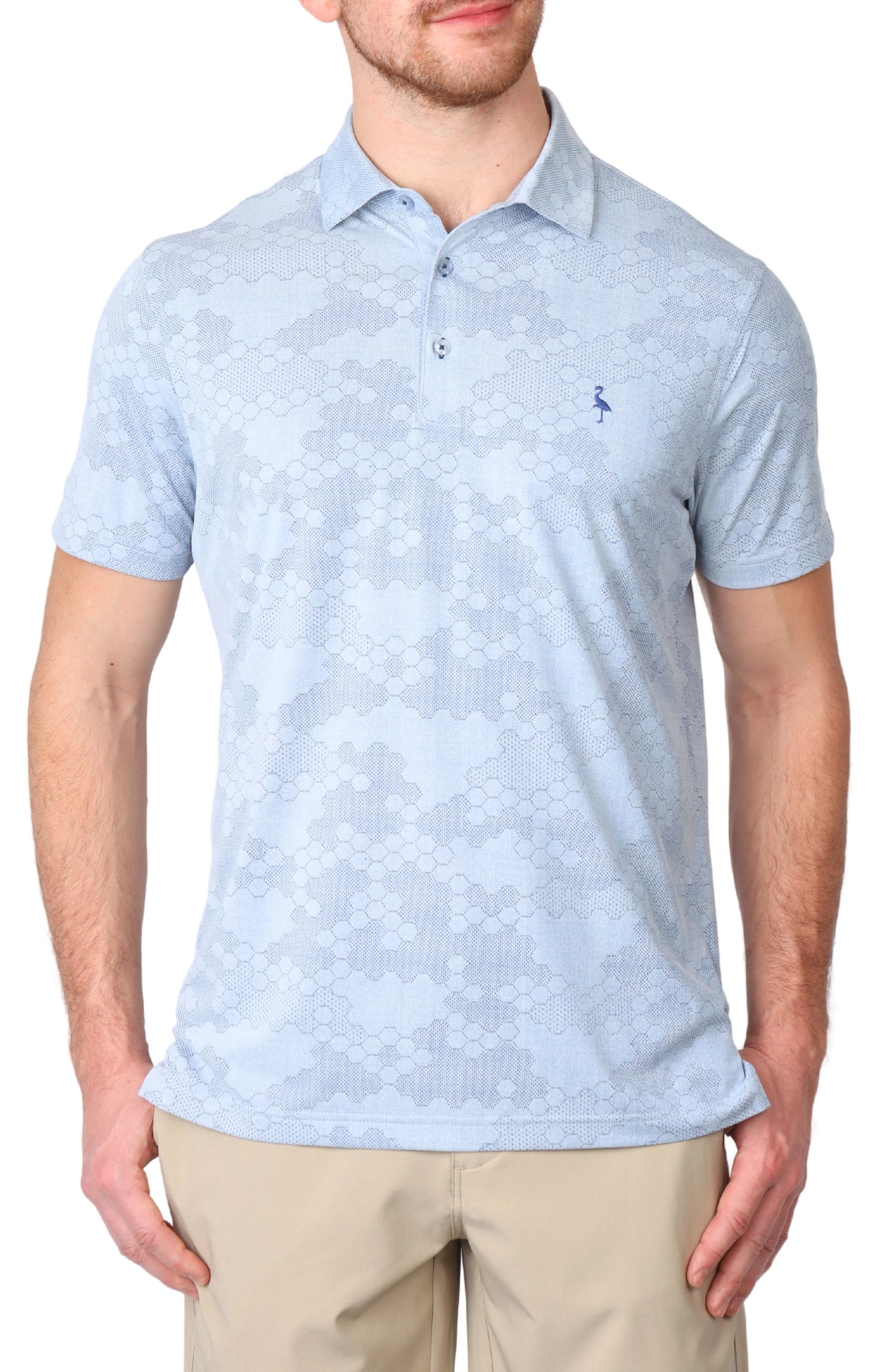 HONEYCOMB TEXTURED PERFORMANCE POLO
