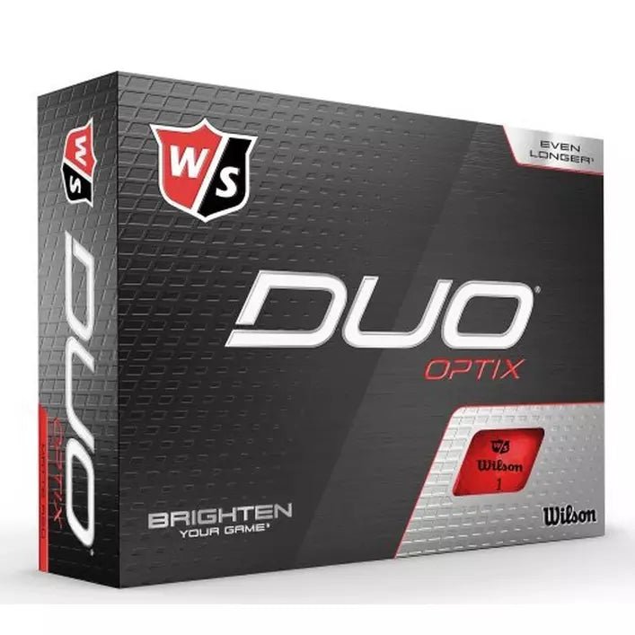 DUO OPTIX GOLF BALLS - RED - Grip On Golf & Pickleball Zone
