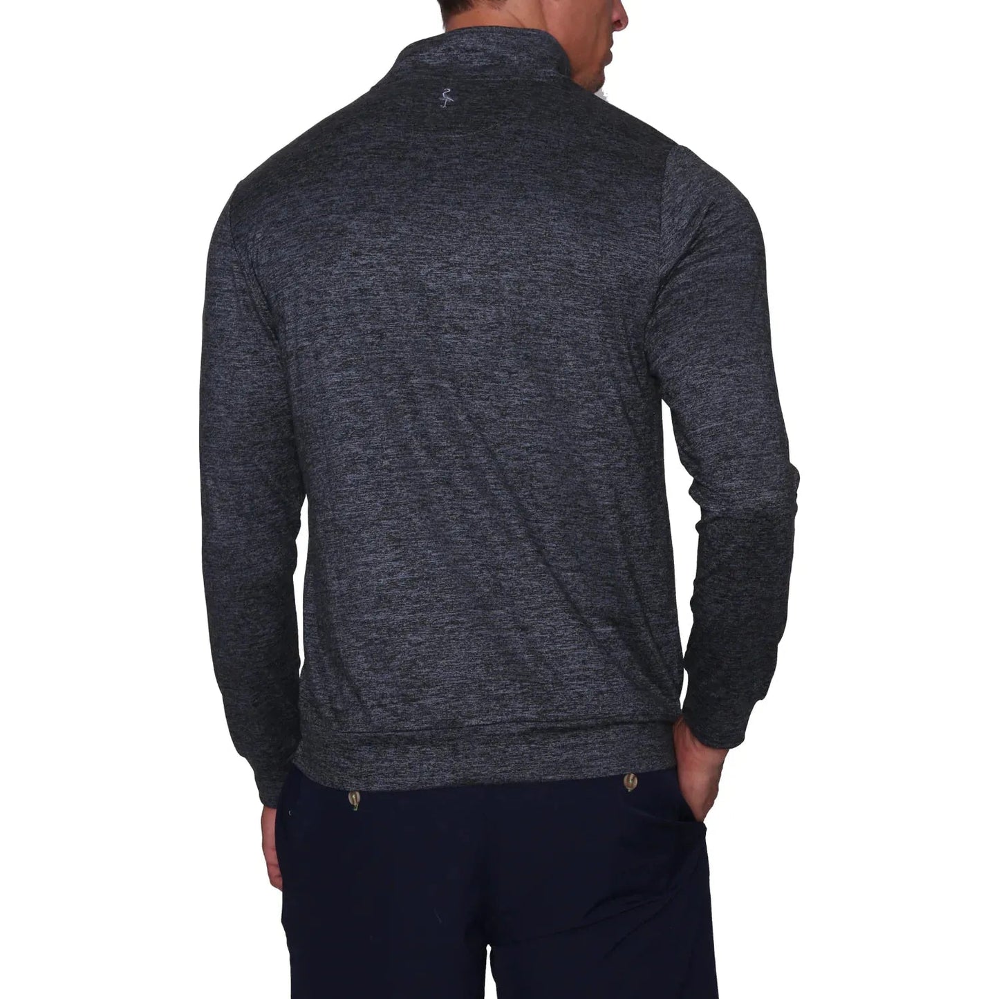 MELANGE LONG SLEEVE Q-ZIP - Grip On Golf & Pickleball Zone