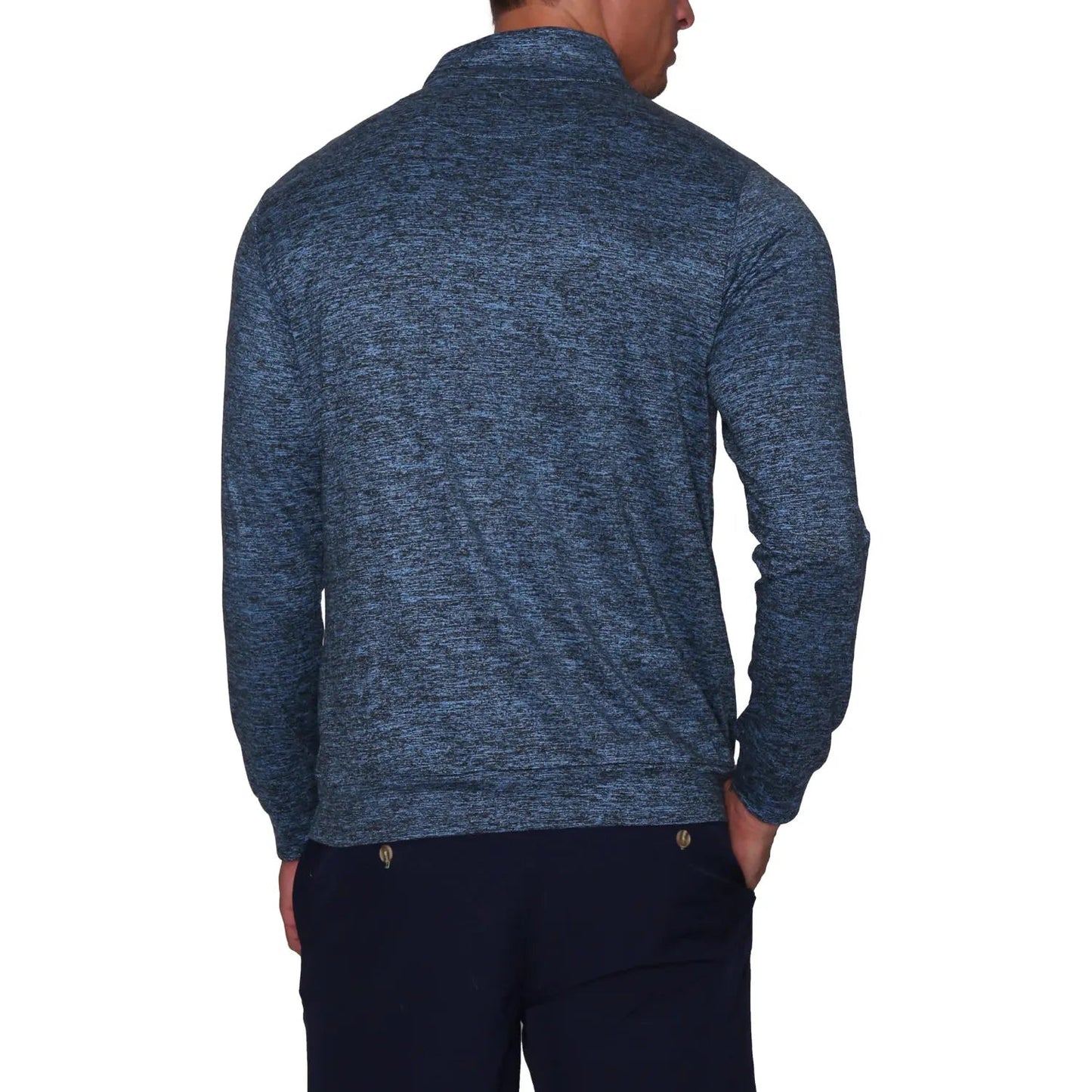 MELANGE LONG SLEEVE Q-ZIP - Grip On Golf & Pickleball Zone