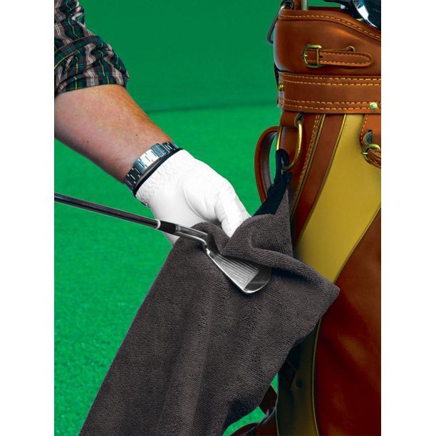 MICROFIBER GOLF TOWEL & CLUB BRUSH - Grip On Golf & Pickleball Zone