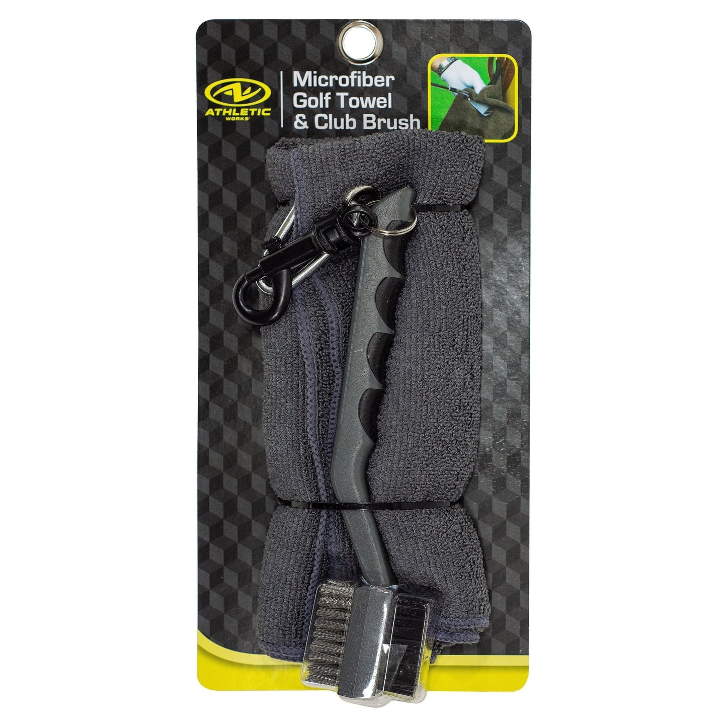 MICROFIBER GOLF TOWEL & CLUB BRUSH - Grip On Golf & Pickleball Zone