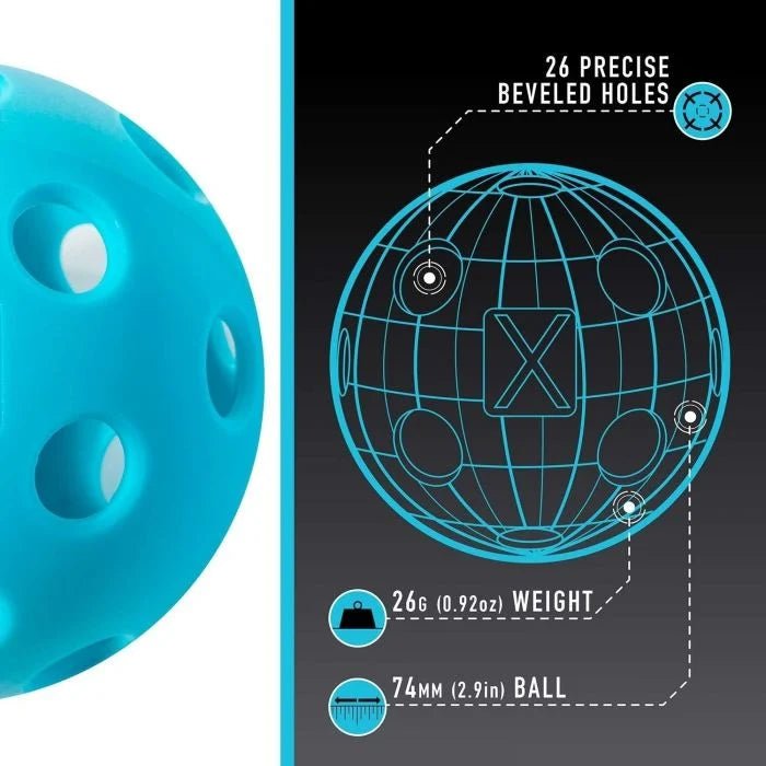 PICKLEBALL - X-26 INDOOR - 100 PACK - Grip On Golf & Pickleball Zone