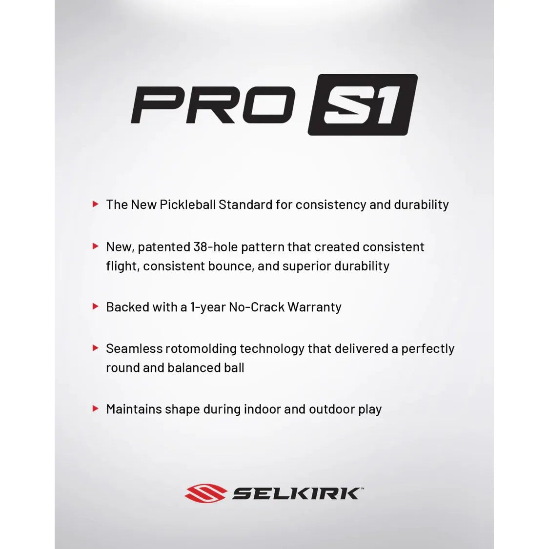 PRO S1 PICKLEBALLS - 12 PACK - Grip On Golf & Pickleball Zone