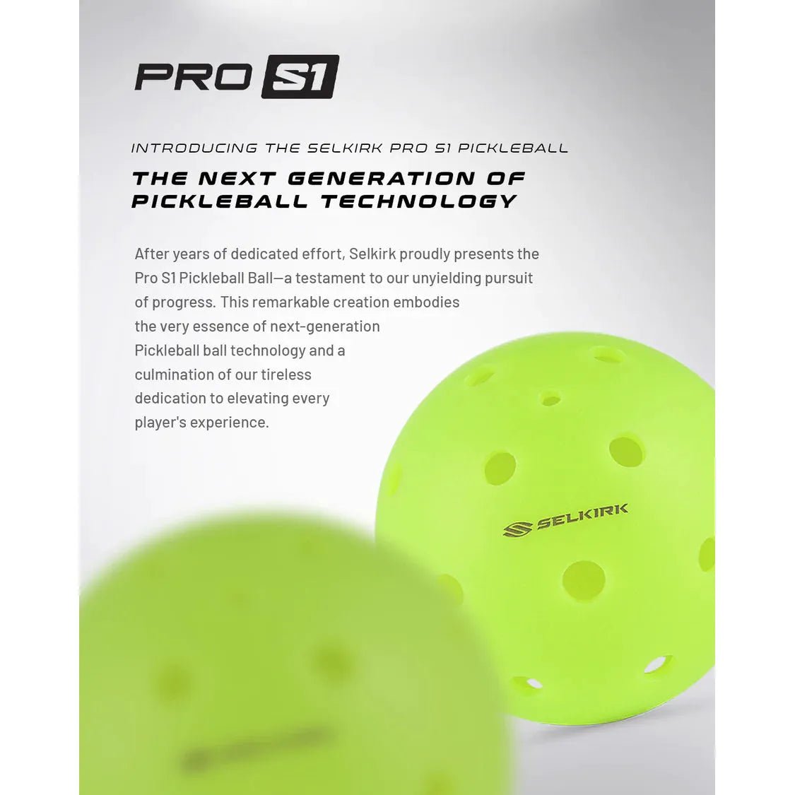 PRO S1 PICKLEBALLS - 12 PACK - Grip On Golf & Pickleball Zone