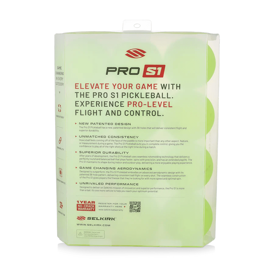 PRO S1 PICKLEBALLS - 12 PACK - Grip On Golf & Pickleball Zone