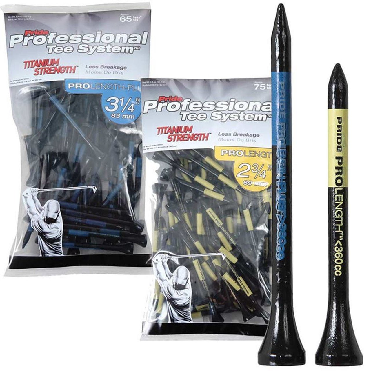 PTS Titanium Golf Tees - Grip On Golf & Pickleball Zone