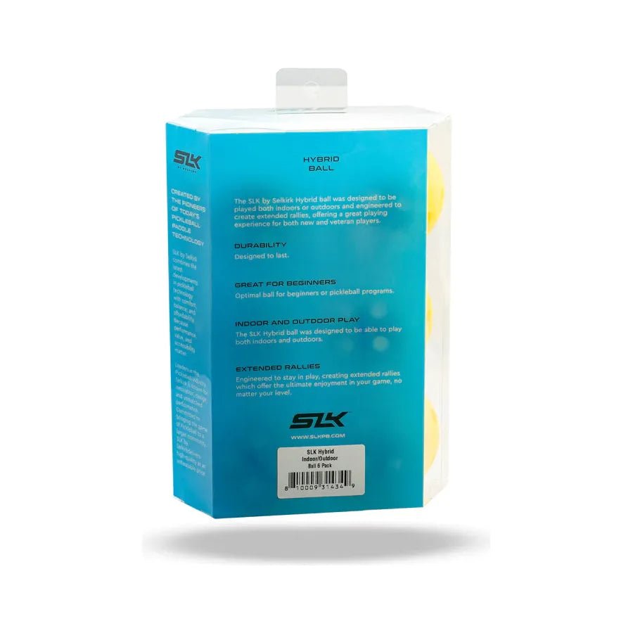 SLK HYBRID INDOOR/OUTDOOR BALLS - 6 PACK - Grip On Golf & Pickleball Zone