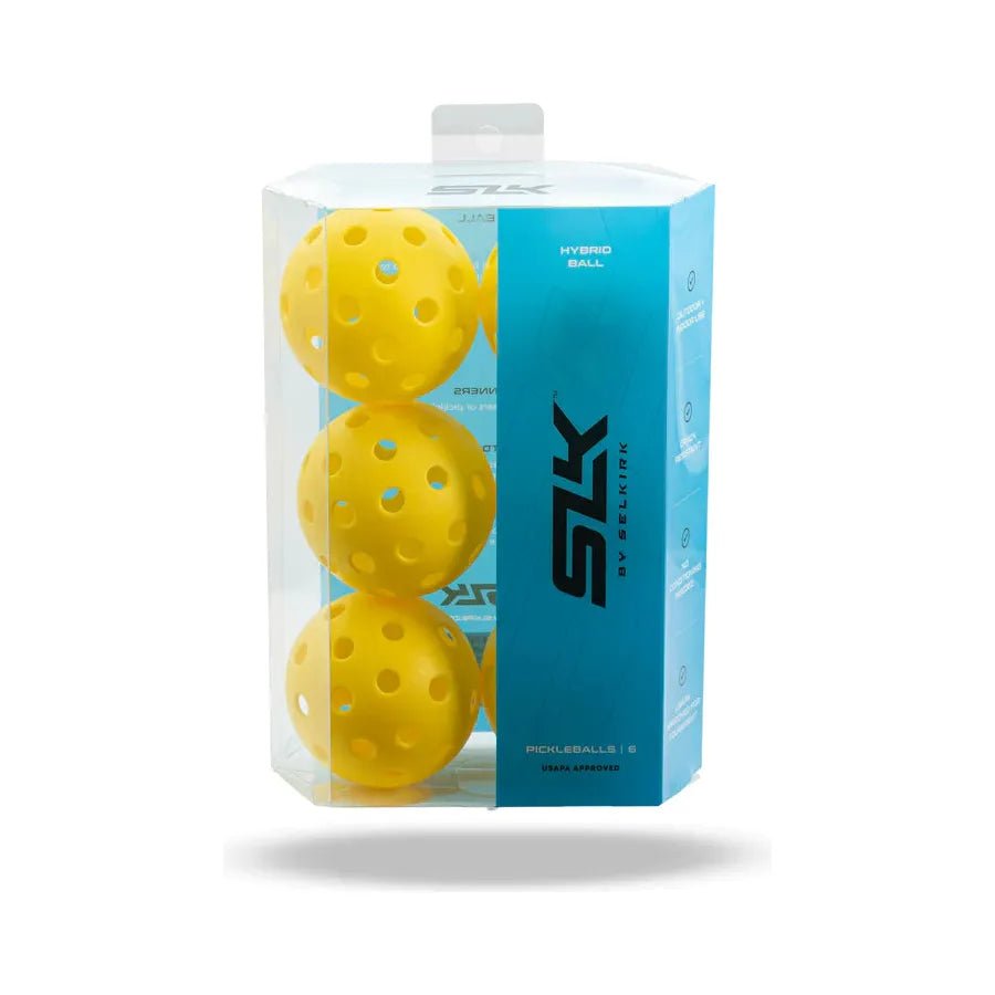 SLK HYBRID INDOOR/OUTDOOR BALLS - 6 PACK - Grip On Golf & Pickleball Zone