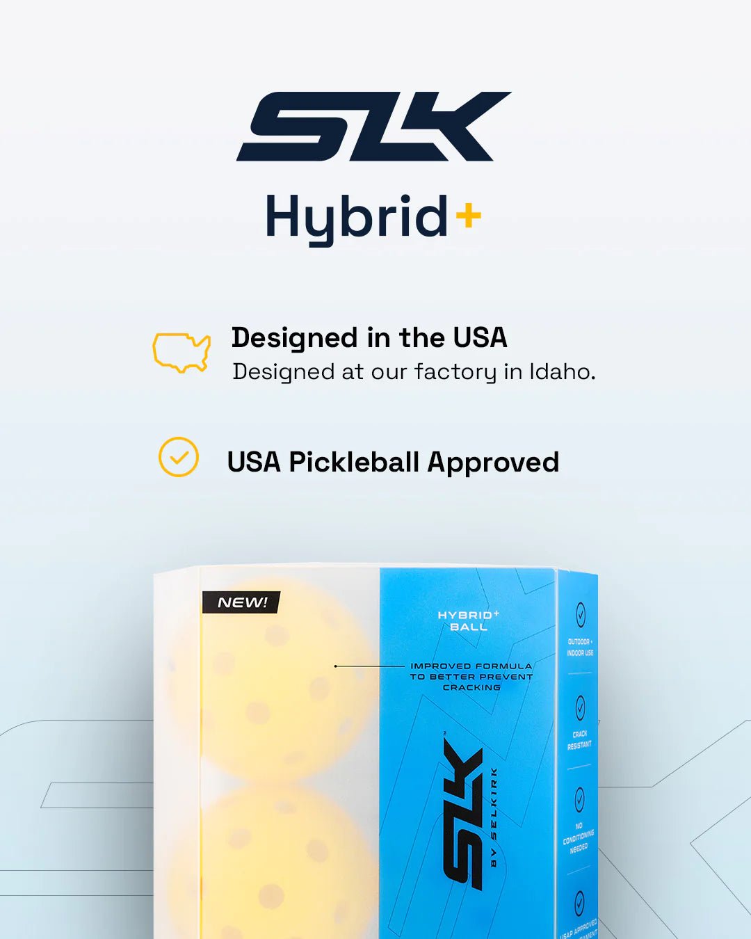 SLK HYBRID+ PICKLEBALLS - Grip On Golf & Pickleball Zone