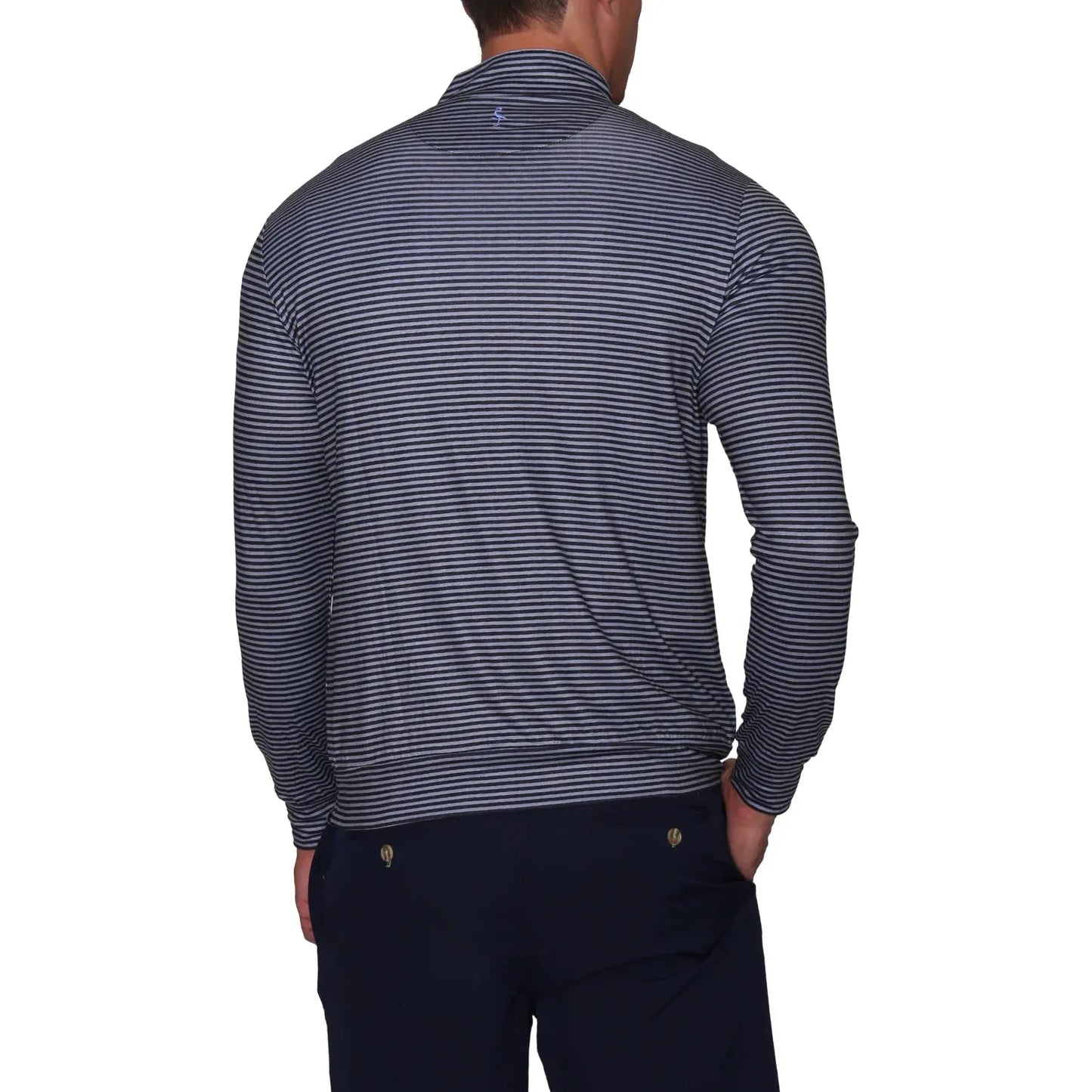 SUPER SOFT STRIPED QUARTER ZIP - Grip On Golf & Pickleball Zone