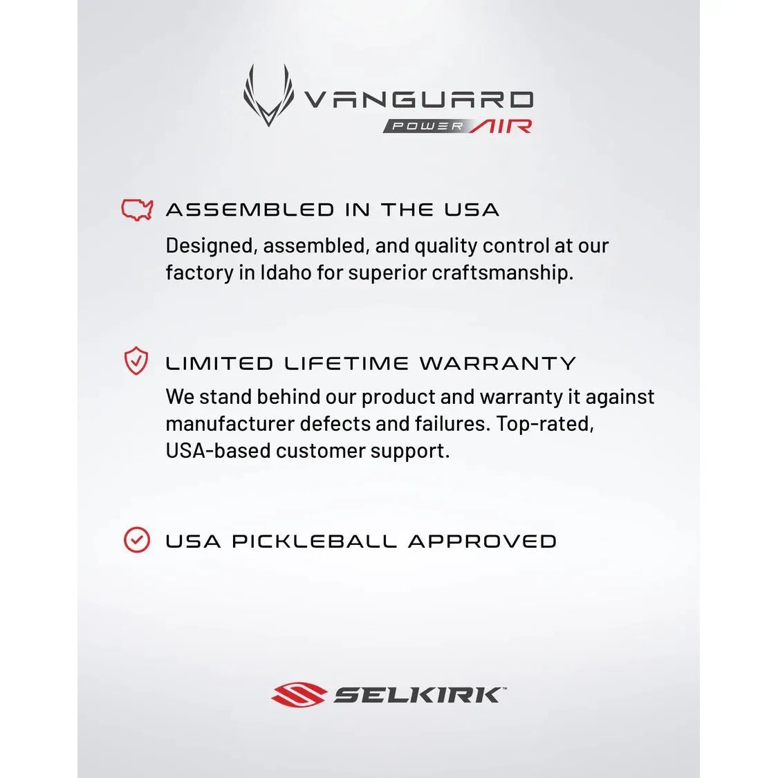 VANGUARD POWER AIR INVIKTA - Grip On Golf & Pickleball Zone