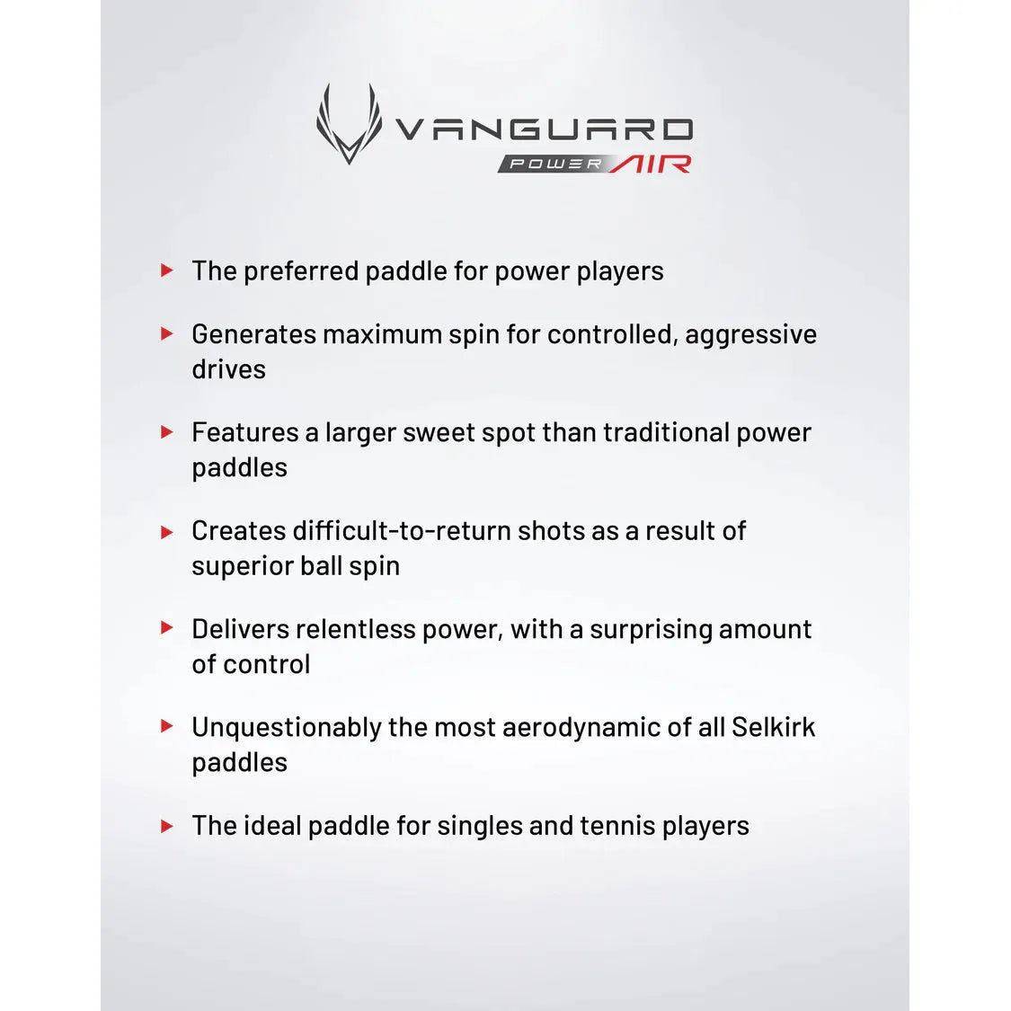 VANGUARD POWER AIR INVIKTA - Grip On Golf & Pickleball Zone