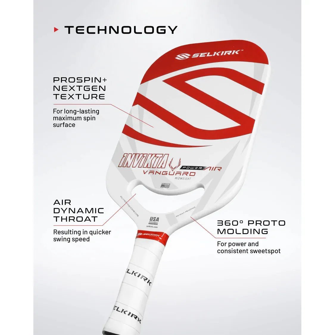 VANGUARD POWER AIR INVIKTA - Grip On Golf & Pickleball Zone