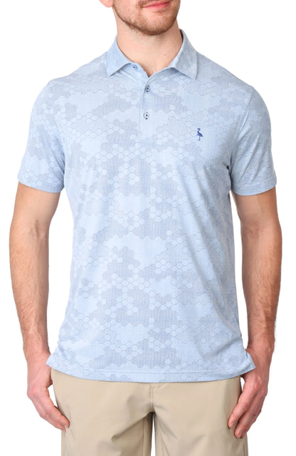 HONEYCOMB TEXTURED PERFORMANCE POLO