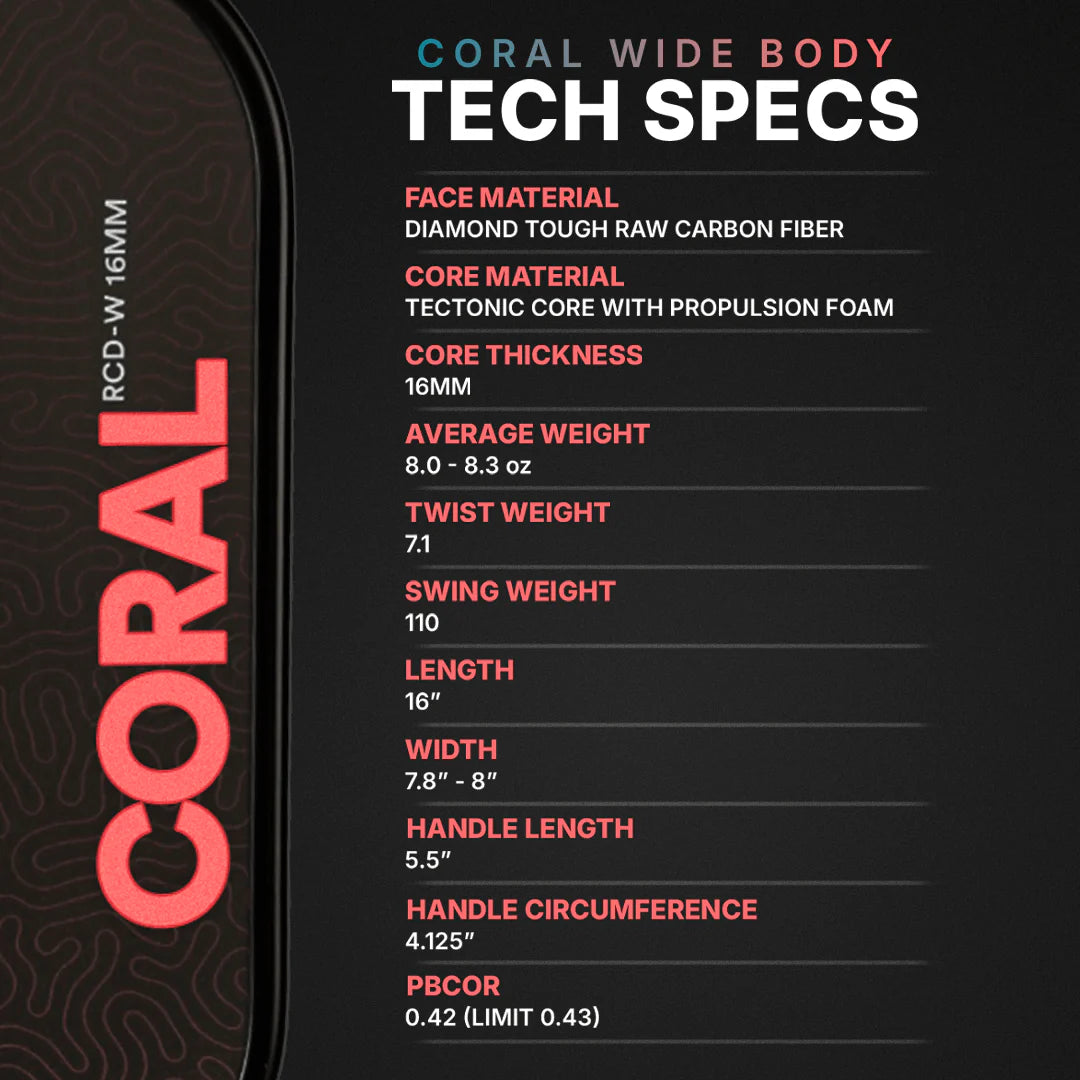 CORAL 16MM - WIDEBODY