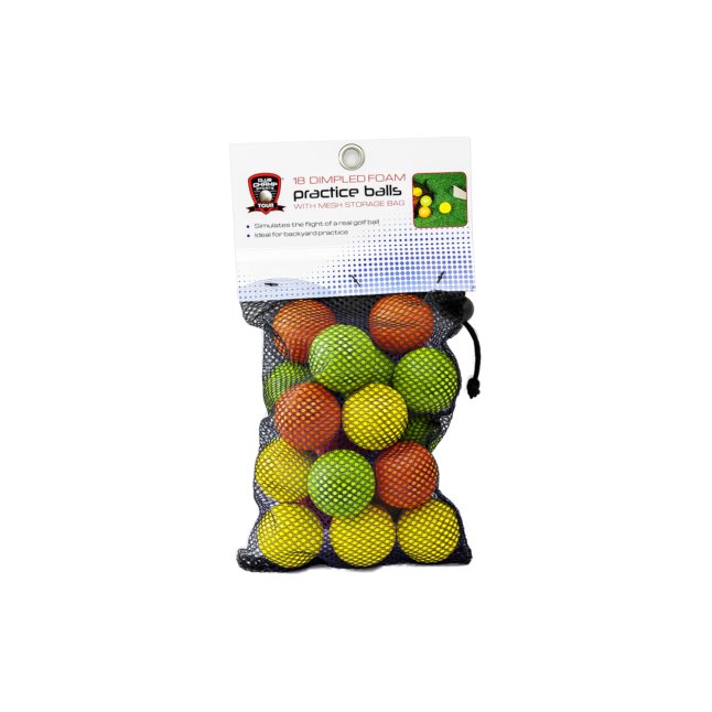 18 FOAM PRACTICE BALLS - Grip On Golf & Pickleball Zone