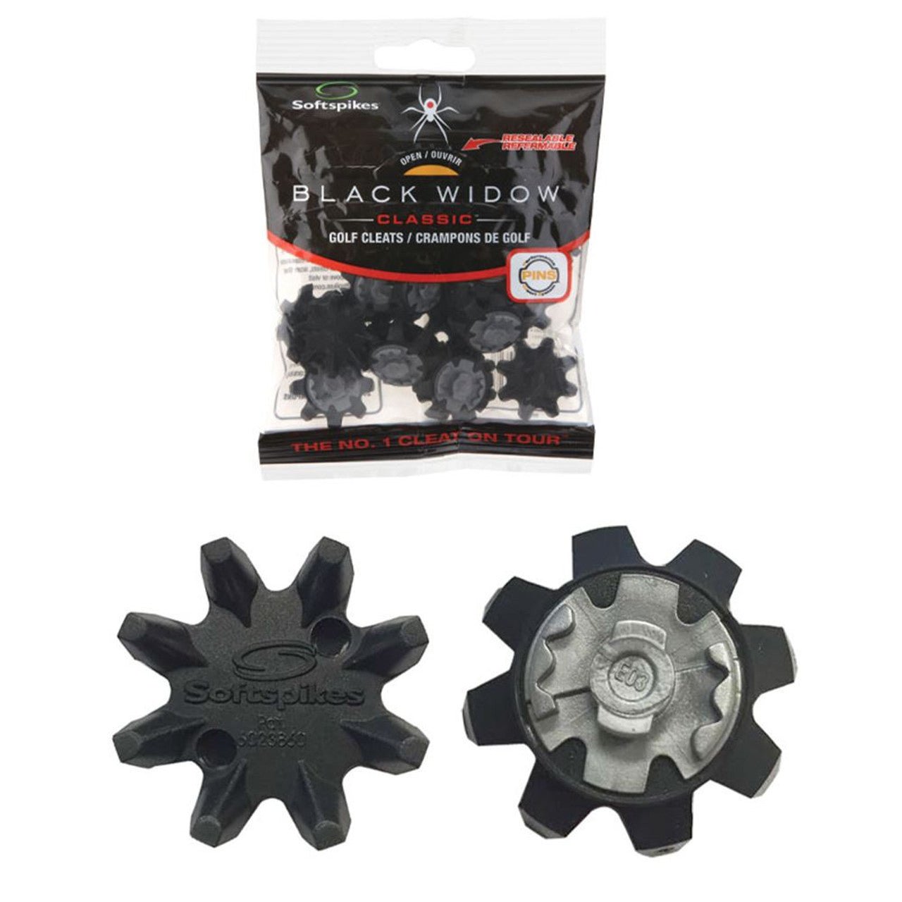 BLACKWIDOW SOFTSPIKES PINS - Grip On Golf & Pickleball Zone