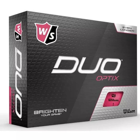 DUO OPTIX GOLF BALLS - PINK - Grip On Golf & Pickleball Zone