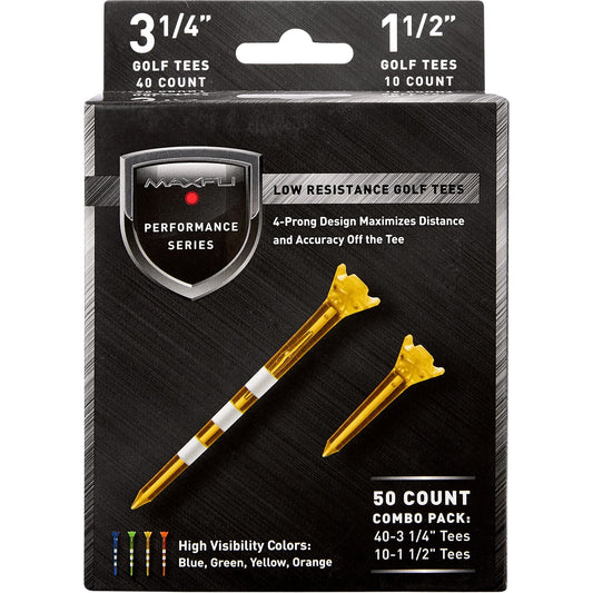 PERFORMANCE LOW SERIES LOW RESISTANCE 3 1/4" & 1 1/2" - 50 COUNT - Grip On Golf & Pickleball Zone
