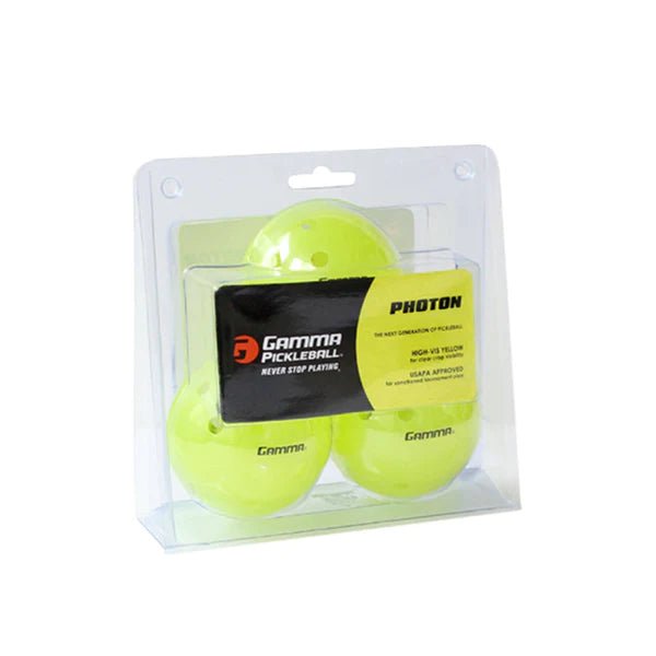PHOTON INDOOR BALL (GREEN) - 3 PACK - Grip On Golf & Pickleball Zone