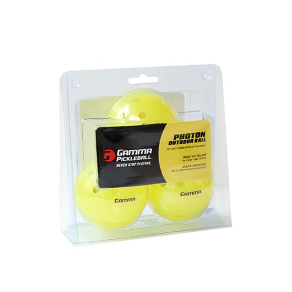 PHOTON OUTDOOR BALL (YELLOW) - 3 PACK - Grip On Golf & Pickleball Zone