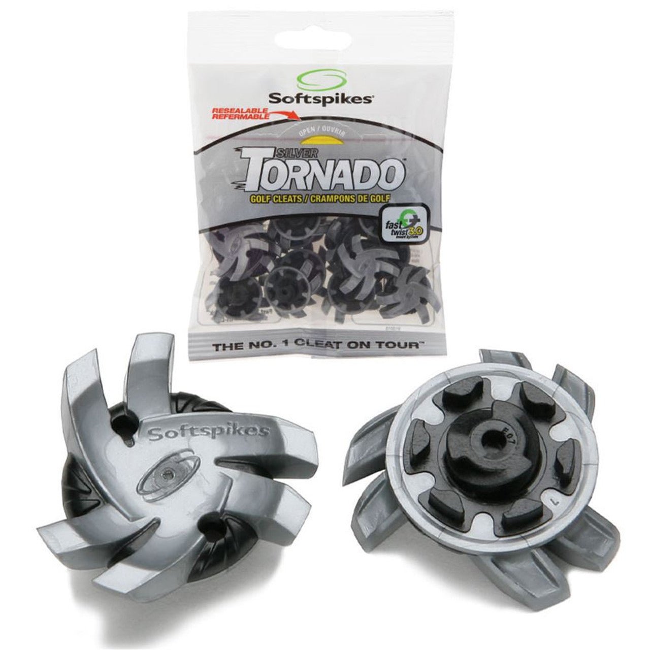 SILVER TORNADO GOLF CLEATS - Grip On Golf & Pickleball Zone